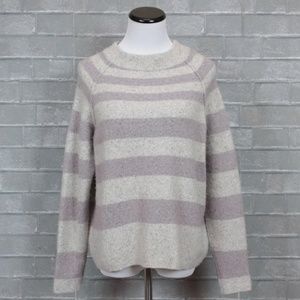 Free People Striped Crew Neck Wool Sweater M NWOT